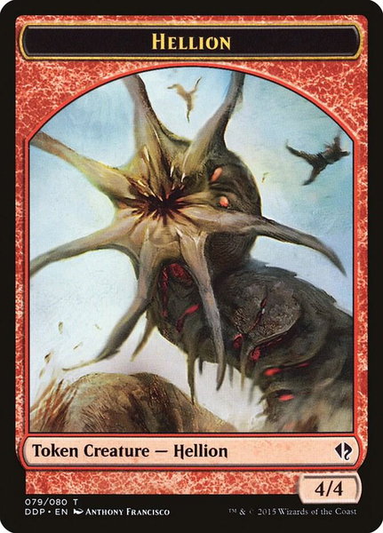 Hellion Token trading card from Duel Decks: Zendikar vs. Eldrazi Hellion Token - Duel Decks: Zendikar vs. Eldrazi Magic: The Gathering trading card