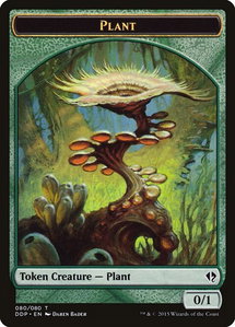 Plant Token - Duel Decks: Zendikar vs. Eldrazi (DDP) #80 - Token Magic: The Gathering Trading Card