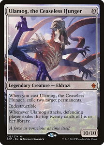 Ulamog, the Ceaseless Hunger - Battle for Zendikar (BFZ) #15 - Mythic Rare Magic: The Gathering Trading Card