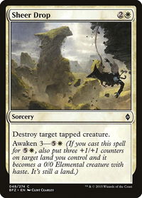 Sheer Drop - Battle for Zendikar (BFZ) #48 - Common Magic: The Gathering Trading Card