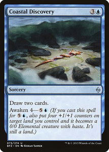 Coastal Discovery - Battle for Zendikar (BFZ) #73 - Uncommon Magic: The Gathering Trading Card