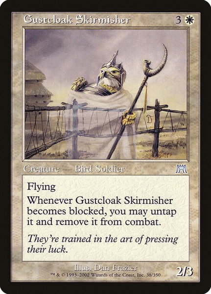 Gustcloak Skirmisher - Onslaught Magic: The Gathering trading card