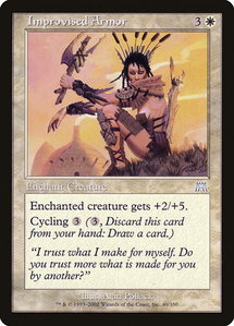 Improvised Armor - Onslaught (ONS) #40 - Uncommon Magic: The Gathering Trading Card