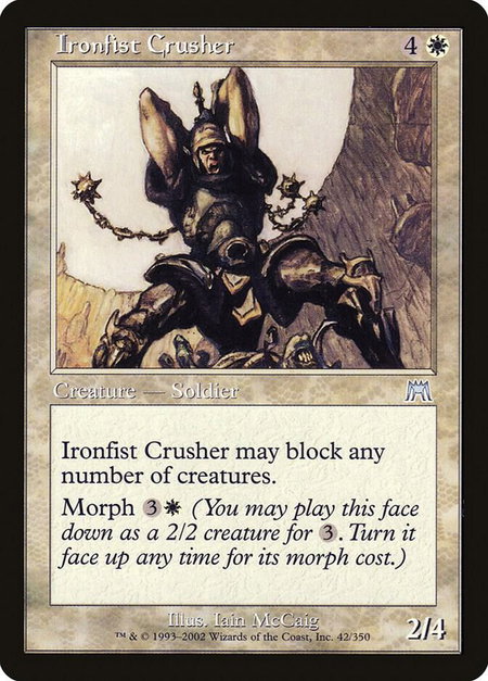 Ironfist Crusher - Onslaught Magic: The Gathering trading card