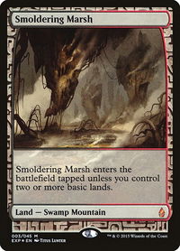 Smoldering Marsh - Zendikar Expeditions (EXP) #3 - Mythic Magic: The Gathering Trading Card