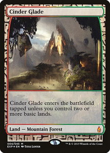 Cinder Glade - Zendikar Expeditions (EXP) #4 - Mythic Rare Magic: The Gathering Trading Card