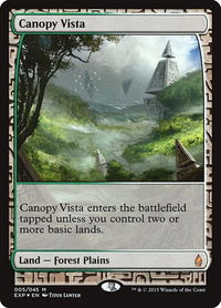 Canopy Vista - Zendikar Expeditions (EXP) #5 - Mythic Magic: The Gathering Trading Card