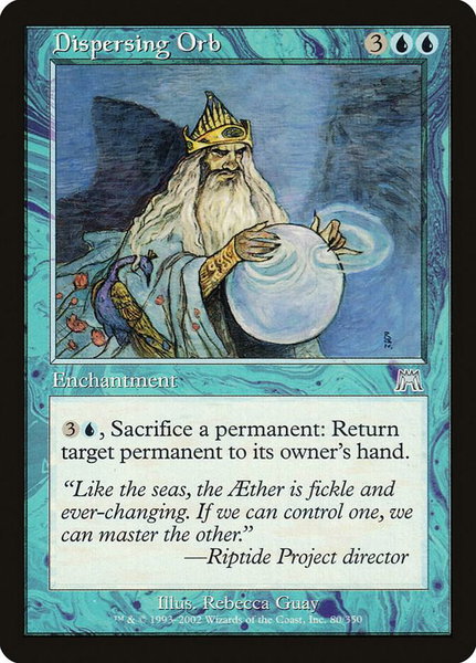 Dispersing Orb trading card from Onslaught Dispersing Orb - Onslaught Magic: The Gathering trading card