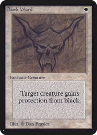 Black Ward - Alpha Edition (LEA) #5 - Uncommon Magic: The Gathering Trading Card
