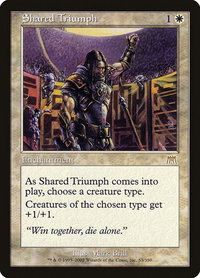 Shared Triumph - Onslaught (ONS) #53 - Rare Magic: The Gathering Trading Card