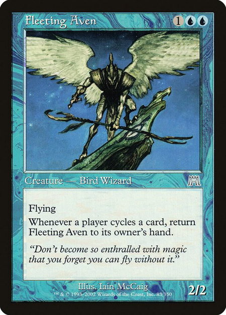Fleeting Aven - Onslaught Magic: The Gathering trading card