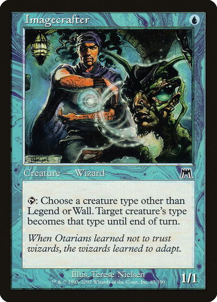 Imagecrafter trading card from Onslaught Imagecrafter - Onslaught Magic: The Gathering trading card