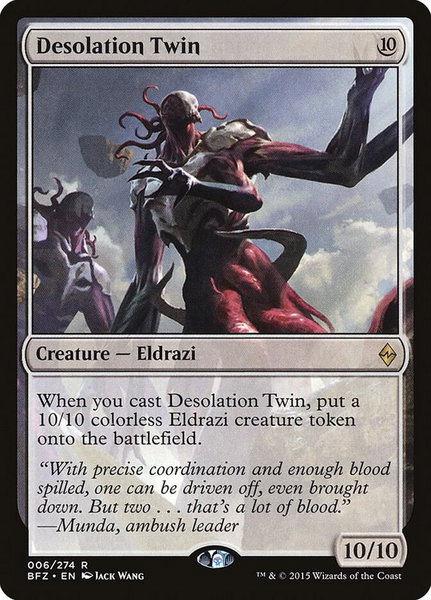 Desolation Twin - Battle for Zendikar Magic: The Gathering trading card
