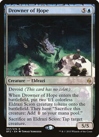 Drowner of Hope - Battle for Zendikar (BFZ) #57 - Rare Magic: The Gathering Trading Card
