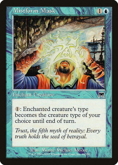 Mistform Mask - Onslaught Magic: The Gathering trading card