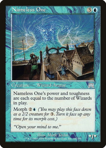 Nameless One trading card from Onslaught Nameless One - Onslaught Magic: The Gathering trading card