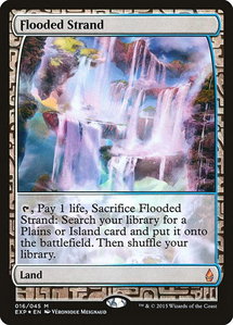 Flooded Strand - Zendikar Expeditions (EXP) #16 - Mythic Rare Magic: The Gathering Trading Card