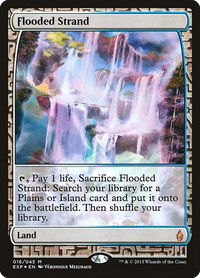 Flooded Strand - Zendikar Expeditions (EXP) #16 - Mythic Magic: The Gathering Trading Card