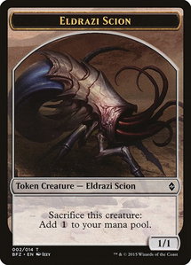 Eldrazi Scion Token (002) - Battle for Zendikar (BFZ) #2 - Token Magic: The Gathering Trading Card