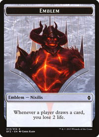 Emblem - Ob Nixilis Reignited - Battle for Zendikar (BFZ) #13 - Token Magic: The Gathering Trading Card