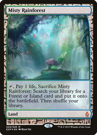 Misty Rainforest - Zendikar Expeditions (EXP) #25 - Mythic Magic: The Gathering Trading Card