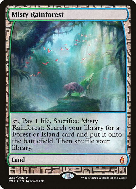 Misty Rainforest - Zendikar Expeditions Magic: The Gathering trading card