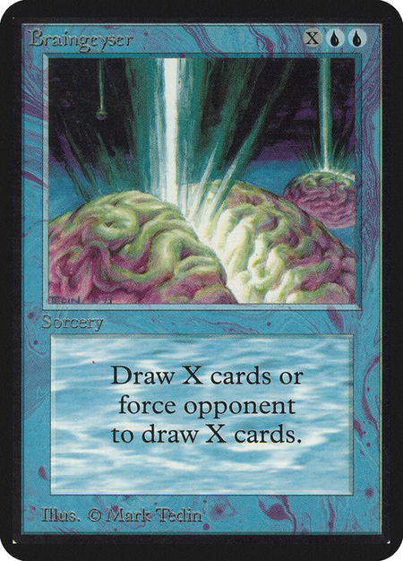 Braingeyser - Alpha Edition Magic: The Gathering trading card
