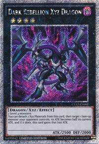 Dark Rebellion Xyz Dragon - 2015 Mega-Tins (CT12) #CT12-EN002 - Secret Rare YuGiOh Trading Card