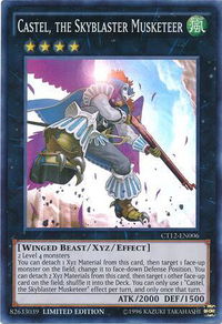 Castel, the Skyblaster Musketeer - 2015 Mega-Tins (CT12) #CT12-EN006 - Super Rare YuGiOh Trading Card
