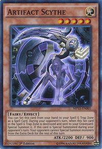Artifact Scythe - 2015 Mega-Tins Mega Pack (MP15) #MP15-EN001 - Super Rare YuGiOh Trading Card