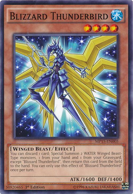 Blizzard Thunderbird - 2015 Mega-Tins Mega Pack YuGiOh trading card