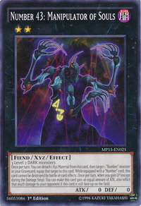 Number 43: Manipulator of Souls - 2015 Mega-Tins Mega Pack (MP15) #MP15-EN025 - Common / Short Print YuGiOh Trading Card