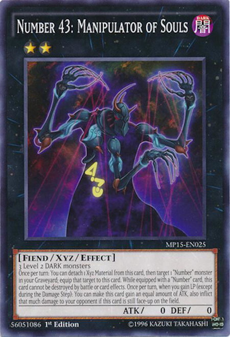 Number 43: Manipulator of Souls - 2015 Mega-Tins Mega Pack YuGiOh trading card