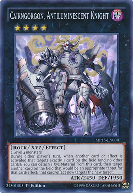 Cairngorgon, Antiluminescent Knight - 2015 Mega-Tins Mega Pack YuGiOh trading card