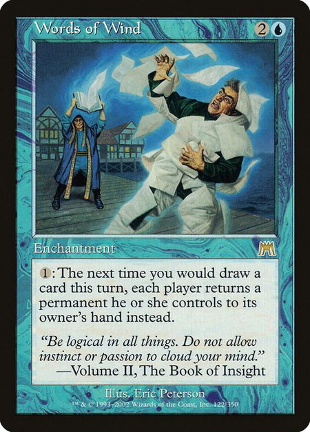 Words of Wind - Onslaught Magic: The Gathering trading card