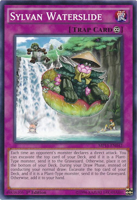 Sylvan Waterslide trading card from 2015 Mega-Tins Mega Pack Sylvan Waterslide - 2015 Mega-Tins Mega Pack YuGiOh trading card