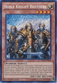Noble Knight Brothers - 2015 Mega-Tins Mega Pack (MP15) #MP15-EN046 - Secret Rare YuGiOh Trading Card