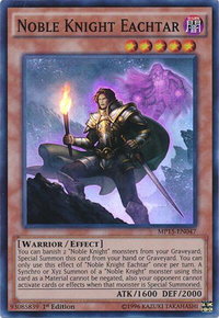 Noble Knight Eachtar - 2015 Mega-Tins Mega Pack (MP15) #MP15-EN047 - Super Rare YuGiOh Trading Card