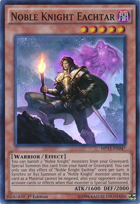 Noble Knight Eachtar - 2015 Mega-Tins Mega Pack YuGiOh trading card