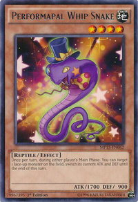 Performapal Whip Snake - 2015 Mega-Tins Mega Pack (MP15) #MP15-EN062 - Rare YuGiOh Trading Card