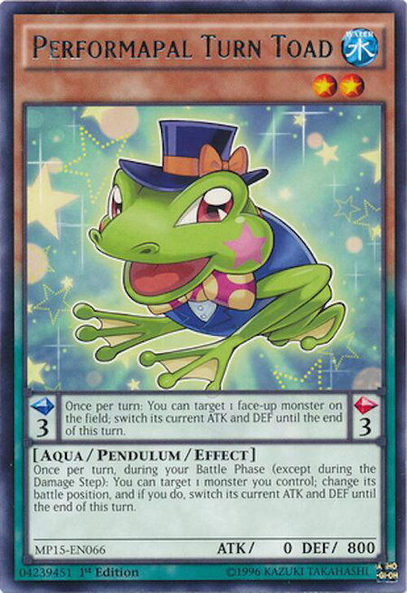 Performapal Turn Toad - 2015 Mega-Tins Mega Pack YuGiOh trading card