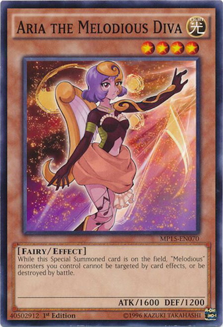 Aria the Melodious Diva - 2015 Mega-Tins Mega Pack YuGiOh trading card