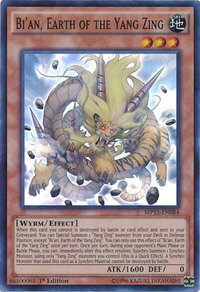 Bi'an, Earth of the Yang Zing - 2015 Mega-Tins Mega Pack (MP15) #MP15-EN084 - Super Rare YuGiOh Trading Card