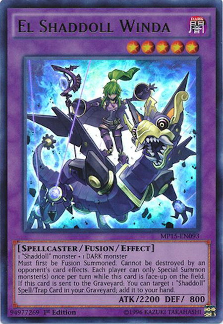 El Shaddoll Winda trading card from 2015 Mega-Tins Mega Pack El Shaddoll Winda - 2015 Mega-Tins Mega Pack YuGiOh trading card