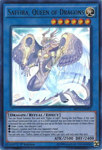 Saffira, Queen of Dragons - 2015 Mega-Tins Mega Pack (MP15) #MP15-EN095 - Ultra Rare YuGiOh Trading Card