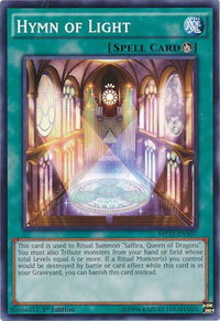 Hymn of Light - 2015 Mega-Tins Mega Pack (MP15) #MP15-EN107 - Common / Short Print YuGiOh Trading Card