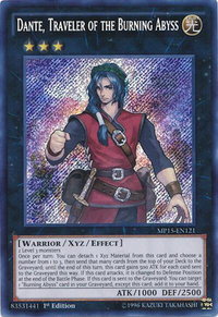 Dante, Traveler of the Burning Abyss - 2015 Mega-Tins Mega Pack (MP15) #MP15-EN121 - Secret Rare YuGiOh Trading Card