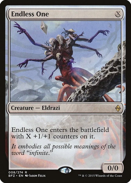 Endless One - Battle for Zendikar Magic: The Gathering trading card