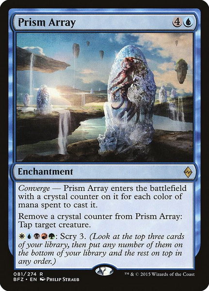Prism Array trading card from Battle for Zendikar Prism Array - Battle for Zendikar Magic: The Gathering trading card