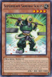 Superheavy Samurai Scales - 2015 Mega-Tins Mega Pack (MP15) #MP15-EN133 - Rare YuGiOh Trading Card